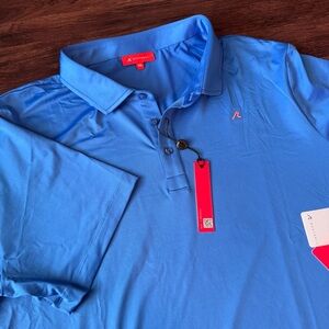Redvanly Polo Shirt Mens Golf Size XXL Heyward Polo Marine Blue Athletic Luxury